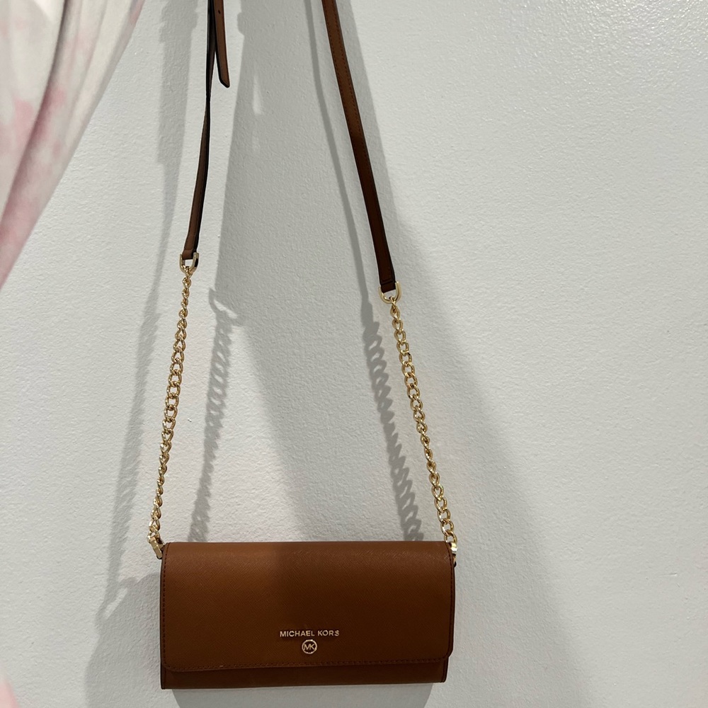 Small brown michael kors purse